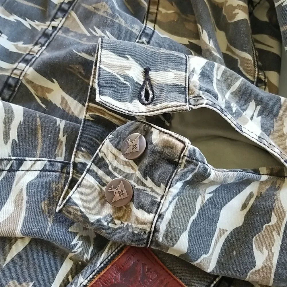 LRG Camo Hoodie Jacket‎ Gorpcore Adventurecore Size XL